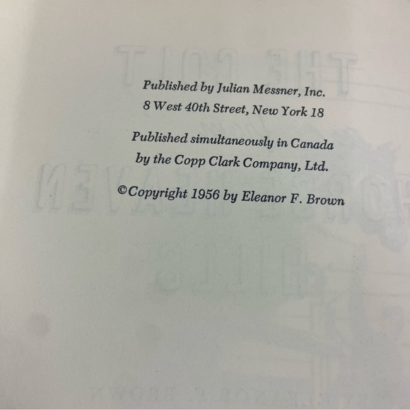 THE COLT FROM HORSE HEAVEN HILLS
Messner, New York, 1956 - Picture 4 of 5